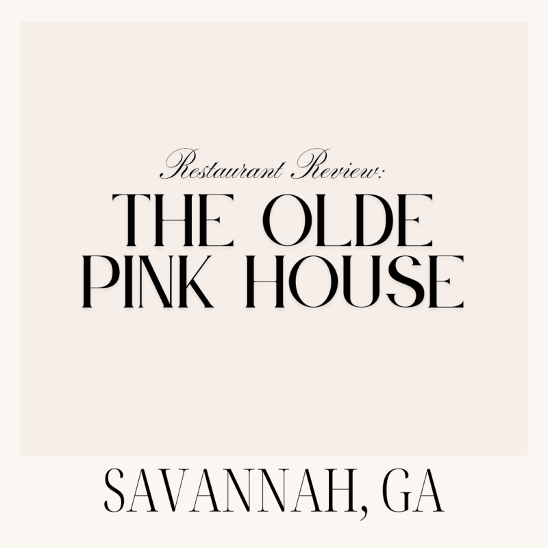 Restaurant Review: The Olde Pink House in Savannah,&nbsp;Georgia